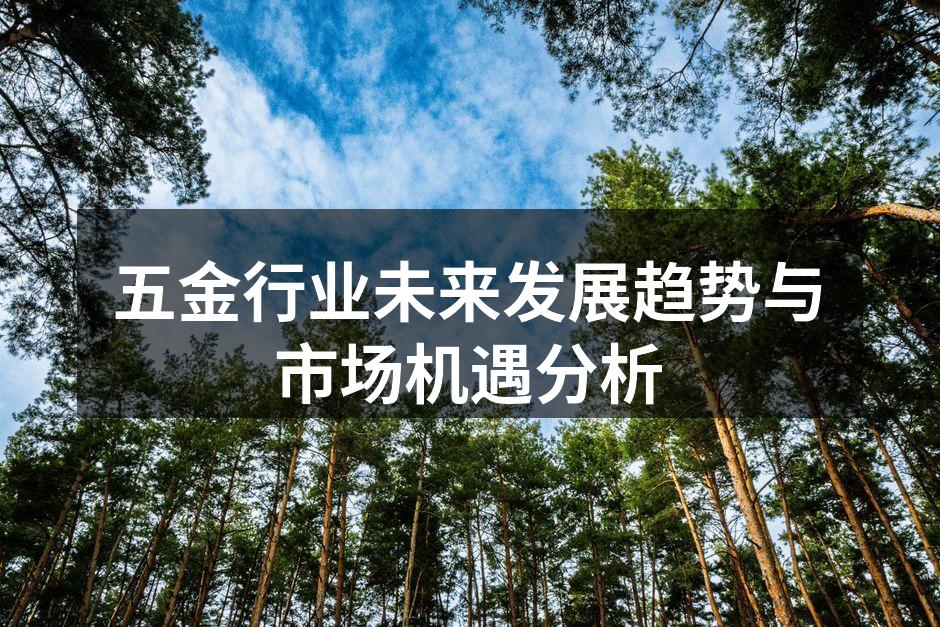 五金行业未来发展趋势与市场机遇分析